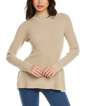 Theory Women&#39;s Side Drape Slim Sweater Dark Oatmeal S - £114.48 GBP