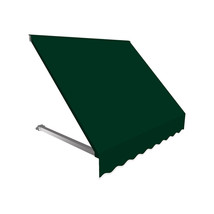 Awntech ER23-US-3F 3.38 ft. Dallas Retro Window &amp; Entry Awning, Forest Green - £249.19 GBP
