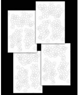 4PACK Camouflage EasyPeel Spray Paint Cerakote Camo Gun Stencil WARPED H... - $17.99