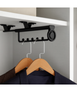 Durable Pull Out Closet Valet Rod Clothing Rail Wardrobe Hanger Storage ... - €20,61 EUR