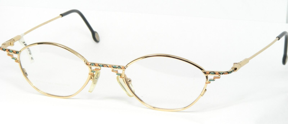 Vintage Four You 4U 2623 APO GOLD /MULTICOLOR RARE UNIQUE EYEGLASSES 47-... - $104.70 CAD