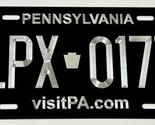 Pennsylvania PA State Car Tag Your Text Diamond Etched Front License Plate - £18.37 GBP