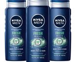 Nivea Men Fresh Wave, Refreshing &amp; Energizing Body Wash with Menthol, 3 ... - $39.59