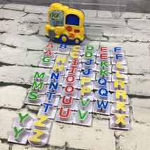 Leapfrog Fridge Phonics Magnetic School Bus W/ 2 Sets Of Letters Neatr Complete - £15.49 GBP