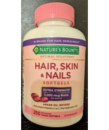 Nature's Bounty HAIR SKIN and NAILS 250 Softgels 5000 mcg Biotin (Exp:11/25) - $367.33 MXN