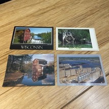 Vintage Lot of 4 Hyde Dells Mill Grain Elevator Travel Souvenir Postcard... - $9.89