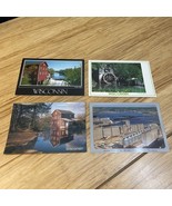 Vintage Lot of 4 Hyde Dells Mill Grain Elevator Travel Souvenir Postcard... - $184.19 MXN