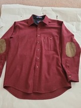 Pendleton Wool Vintage BURGUNDY Shirt, 100% Virgin Wool, Size L - £31.15 GBP