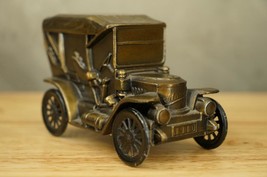 Vintage Brass Tone Metal Hershey National Coin Bank 1910 Stanley Old Car... - $391.99 MXN