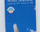 KLM Royal Dutch Airlines World Timetable 1997 - $11.88