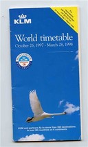 KLM Royal Dutch Airlines World Timetable 1997 - £9.49 GBP