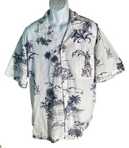 VTG Hawaii Short Sleeve Button DownDiamond Head Oahu Islands CAMP SHIRT 2XL - $15.47