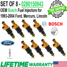 Upgraded Bosch Oem 4hole I Vgen x8 22LB Injectors For 93-04 Ford Lincoln Mercury - £147.13 GBP