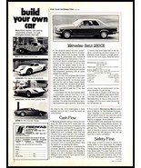 1977 Magazine Spec &amp; Test Sheet with Photo - Mercedes Benz 280CE A6 - $69.32 MXN