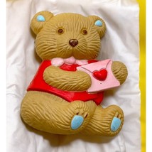 Cute Teddy Bear Brooch Pin with Love Letter Valentines Day Gibson Greetings - $11.88