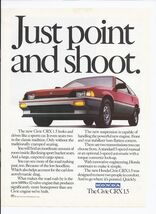 1983 Honda Civic CRX 1.5 Print Ad Automobile car 8.5" x 11" - $19.75