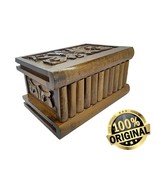 PANDORA BOX PUZZLE MAGIC TRICK SEGRETO PORTAGIOIELLI LEGNO DI NOCE FATTO... - $39.42