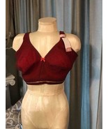 NWT LANE BRYANT CACQUE UNLINED NO WIRE FULL COVERAGE BRA WINE 44DDD SWIS... - $39.50