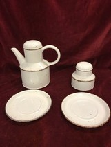 Antique Royal Staffordshire England China Mid Winter Stonehedge 4 Pcs. - £31.64 GBP