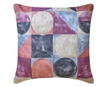 Playful Palette Violet - Violet Cotton Canvas Throw Pillow Cover - $28.30+