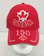 CANADA 150 YEARS Embroidered  Red Strapback  Baseball Cap   - $9.89