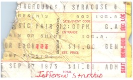 Vintage Jefferson Starship Great American Music Fair 1975 Ticket Stub Sy... - $34.64
