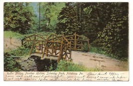 Vintage Postcard Rustic Bridge, Panther Hollow, Schenley Park, Pittsburg... - $8.81