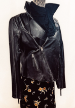Geniune Leather Motorctyle Jacket, Pamela Dennis Private Client Group. Large - £153.87 GBP