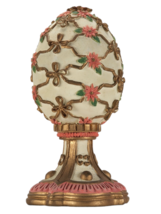Royal Egg Collection G.Z. Lefton Musical Egg Lara&#39;s Theme Music Box Figurine - £18.98 GBP