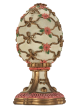 Royal Egg Collection G.Z. Lefton Musical Egg Lara&#39;s Theme Music Box Figurine - $24.23