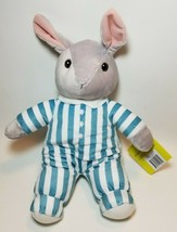 Goodnight Moon Bunny Rabbit in Striped Pajamas Plush 15&quot; Kohls Easter Spring - £10.21 GBP