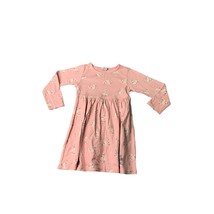 Gymboree Girls Size Large 5 years Old Long Sleeve Pink Poodle Dress Midi... - £15.50 GBP