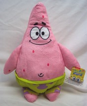 Nickelodeon Spongebob Squarepants Soft Patrick 11&quot; Plush Stuffed Animal Toy New - £14.59 GBP
