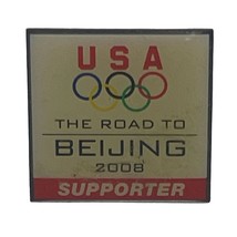 2008 USA The Road To Beijing Support Special Olympics Lapel Hat Pin - £7.81 GBP