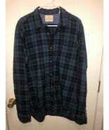 Scotch &amp; Soda Mens XL Tartan Plaid Button Front Shirt Long Slleves EUC - $14.84