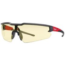 Milwaukee Anti-Scratch Safety Glasses Yellow Lens Black/Red Frame - $12.95