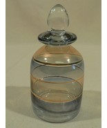 Striped ornate vintage Perfume bottle w/ glass stopper - €31,87 EUR