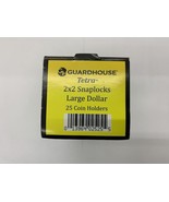 Guardhouse 2x2 Tetra Snaplock Coin Holders for Large Dollar 38.1mm, 25 pack - $15.67