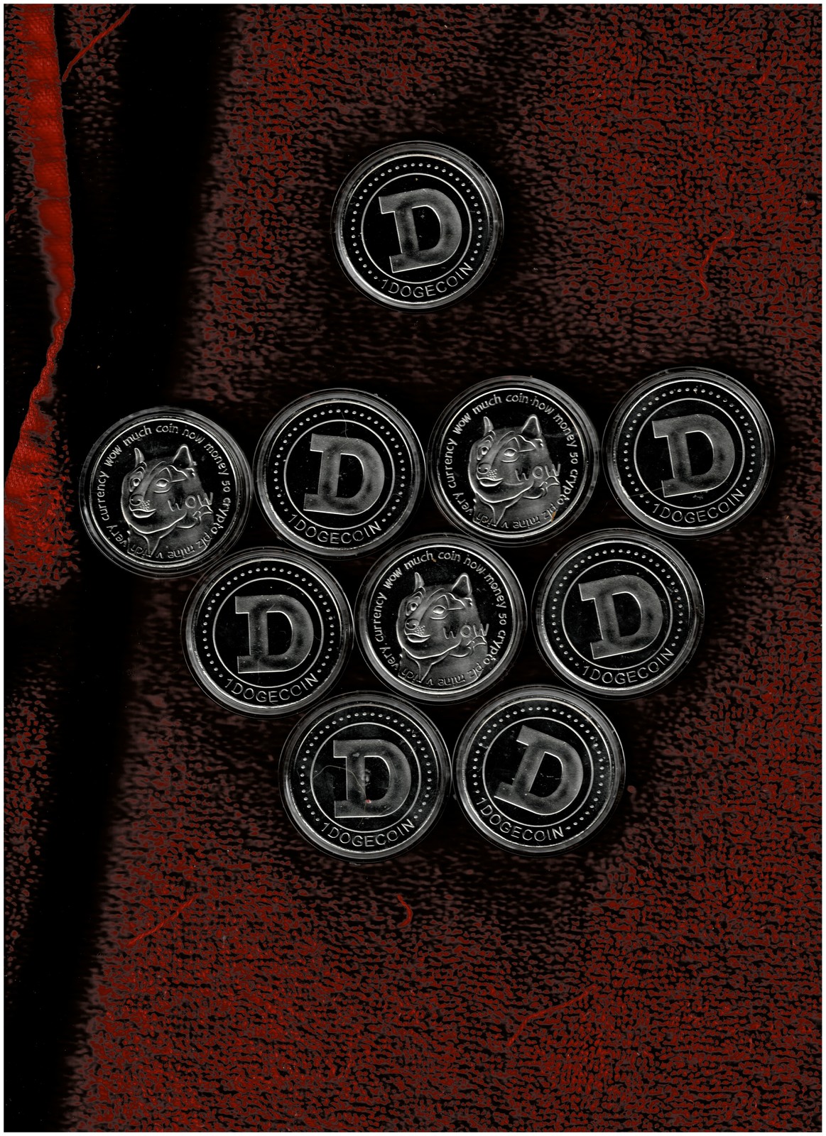 10 GENUINE DOGECOIN CRYPTO CURRENCY/MINT CONDITION FR SH - $21.99