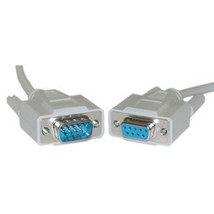 Serial Extension Cable, DB9 Male to DB9 Female, RS-232, 9 Conductor, 1:1, 10 ... - £13.70 GBP