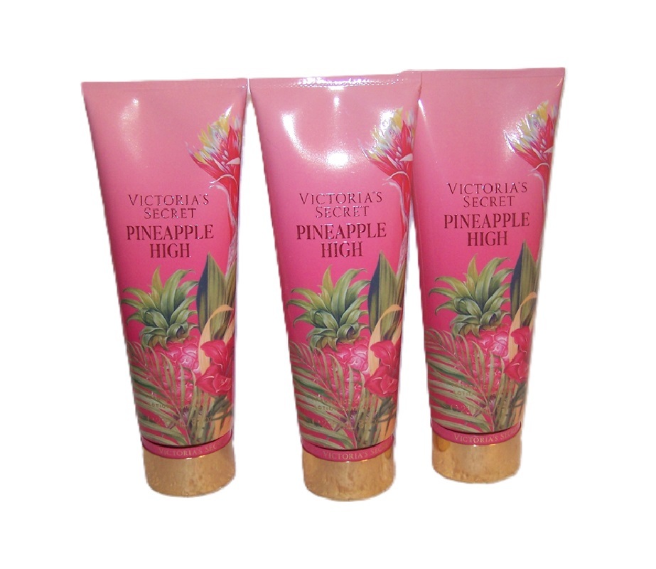 Pineapple High Fragrance Lotion 8 oz Victoria's Set 3 Pack