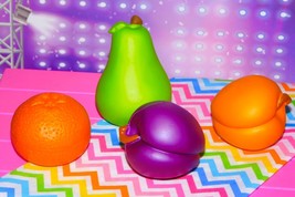 Learning Resources Fruit Lot Pear Orange Peach Plum Childrens Education Play lot - £5.45 GBP