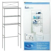 Bathroom Spacesaver 64.7 x 23.25 x 10.25 in Steel Satin Nickel Zenna Hom... - $590.32 MXN