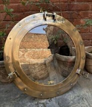 Marine Ship&#39;s Brass Finish Glass Window Porthole Maritime Nautical Wall ... - $90.50 CAD