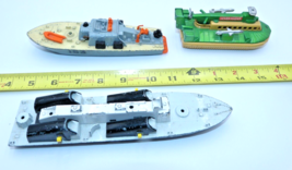 DINKY TOYS Military Boat Lot Missle and Patrol Boats + Matchbox Hovercraft - £15.82 GBP