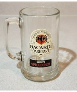 Open Box of 12 Bacardi Oakheart Smooth Spiced Rum 15oz Glass Beer Tankar... - $75.99