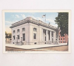 Fitchburg MA Post Office Vintage Postcard Unposted C.T. American Art - $9.74
