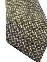 Thai Land 100% Silk Tie Textured Bronze Gold Woven Pattern Mens Necktie - £26.35 GBP