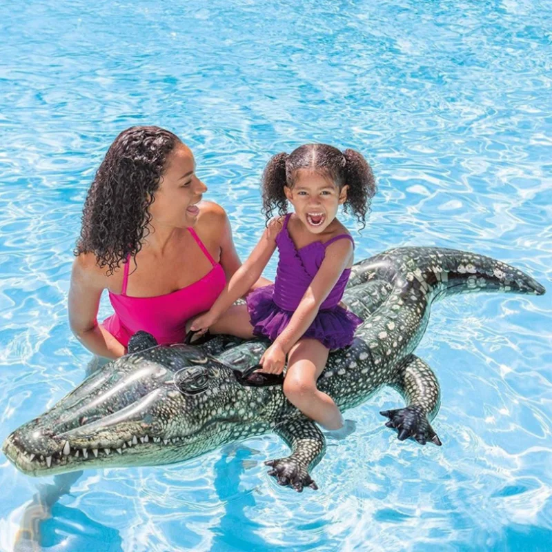 Hot Sale Summer Kids&amp;adult Outdoor Inflatable Realistic Crocodile Mount Shape - £28.08 GBP+