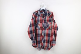 Vtg 90s Wrangler Mens XL Distressed Single Needle Western Cowboy Button ... - $39.55